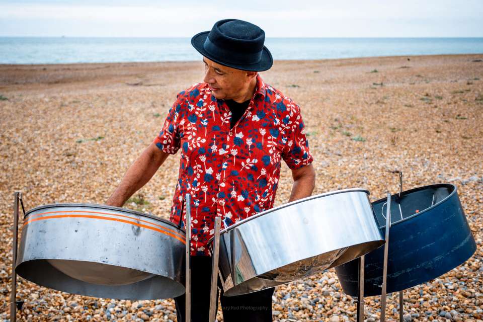 The Pan Master Steel Pannist in Brighton For Hire 1